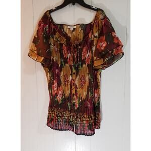 Dressbarn size 3X multicolored blouse